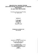 Traditional Marine Tenure and Sustainable Management of Marine Resources in Asia and the Pacific