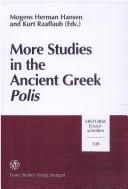 More Studies in the Ancient Greek Polis (Historia - Einzelschriften)