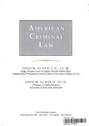American Criminal Law