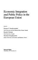 Economic Integration and Public Policy in the European Union