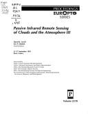 Passive Infrared Remote Sensing of Clouds and the Atmosphere III
