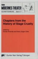 Chapters from the History of Stage Cruelty