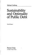Sustainability and optimality of public debt