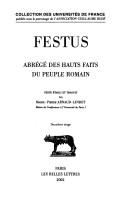 Abrégé des hauts faits du peuple romain (Collection Des Universites de France Serie Latine) (French Edition)