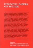 Essential Papers on Suicide