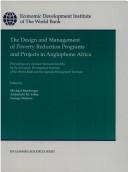 The Design and Management of Poverty Reduction Programs and Projects in Anglophone Africa