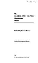 The Smith and Kraus Monologue Index