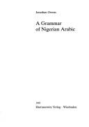 A grammar of Nigerian Arabic