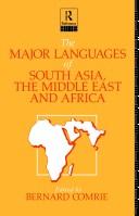 The Major languages of South Asia, the Middle East, and Africa