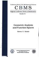 Geometric Analysis and Function Spaces