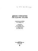 Demand forecasting for electric utilities
