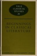 Beginnings in Classical Literature