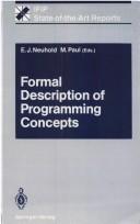 Formal Description of Programming Concepts