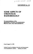 Some Aspects of Strontium Radiobiology