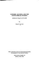 Cannabis, alcohol, and the South African student