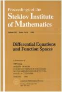 Differential Equations and Function Spaces