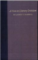 A Note on Literary Criticism
