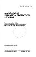 Maintaining Radiation Protection Records