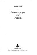 Bemerkungen zur Politik