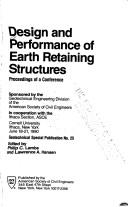 Design and Performance of Earth Retaining Structures