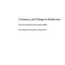 Constancy and change in architecture