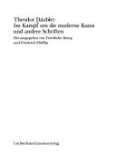 Im Kampf um die moderne Kunst und andere Schriften