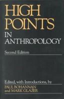 High points in anthropology