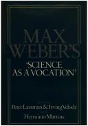 Max Weber's 'science as a vocation'