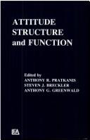 Attitude Structure and Function