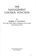 The Management Control Function