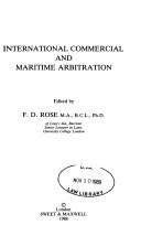 International commercial and maritime arbitration