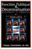 Fonction publique et décentralisation