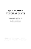 Five Modern Yugoslav Plays