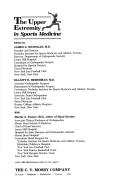 The Upper Extremity in Sports Medicine