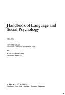 Handbook of Language and Social Psychology