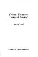 Critical Essays on Rudyard Kipling (Critical Essays on British Literature)