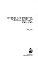 Poverty and policy in Tudor and Stuart England