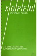 X/Open Portability Guide