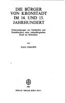 Die Bürger von Kronstadt im 14. und 15. Jahrhundert