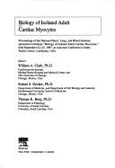 Biology of Isolated Adult Cardiac Myocytes