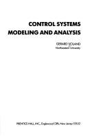 Control systems modeling and analysis