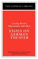 Essays on German Theater