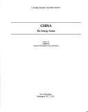 China, the energy sector