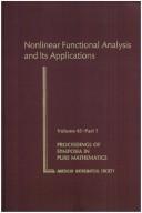 Nonlinear Functional Analysis and Its Applications