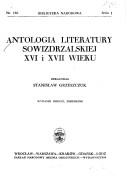 Antologia literatury sowizdrzalskiej XVI i XVII wieku