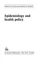 Epidemiology and Health Policy