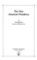 The new American presidency