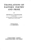 Translations of Eastern Poetry and Prose