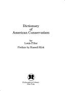 A Dictionary of American Conservatism