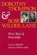 Dorothy Thompson and Rose Wilder Lane